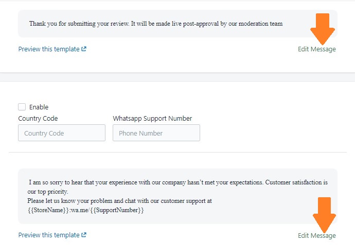 WhatsApp review requests on Shopify