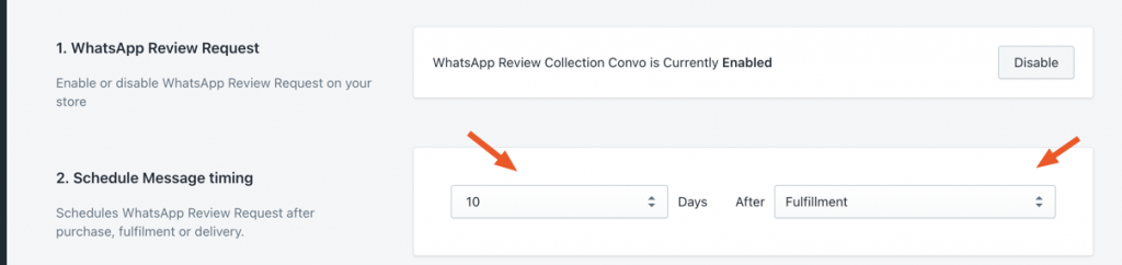 WhatsApp review requests on Shopify