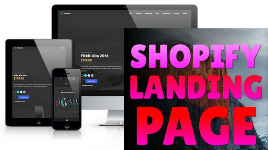 Shopify landing page